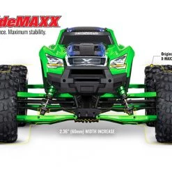 Traxxas X-Maxx Green WideMaxx Suspension kit - Includes Front & Rear Suspension Arms, Front Toe Links, Driveshafts, Shock Springs -Cars & Trucks Sales TRA7895G 2 26891.1643738606