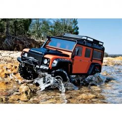 Traxxas TRX-4 Land Rover Defender Adventure Orange Body w/ExoCage, Inner Fenders, Fuel Canisters & Jack -Cars & Trucks Sales TRA8011A 5 87456.1562669879