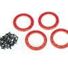 Traxxas Red Aluminum 2.2" Beadlock Rings (4) w/2x10 Capscrews (48) -Cars & Trucks Sales TRA8168R 53843.1567111742