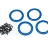 Traxxas Blue Aluminum 2.2" Beadlock Rings (4) w/2x10 Capscrews (48) -Cars & Trucks Sales TRA8168X 70369.1567111742