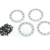 Traxxas Satin Aluminum 2.2" Beadlock Rings (4) w/2x10 Capscrews (48) -Cars & Trucks Sales TRA8168 44068.1567111742