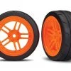 Traxxas 4-Tec 2.0 Front Response Tires on Split-Spoke Orange Wheels (2) -Cars & Trucks Sales TRA8373A 2 79897.1562668065