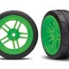 Traxxas 4-Tec 2.0 Front Response Tires on Split-Spoke Green Wheels (2) -Cars & Trucks Sales TRA8373G 2 56716.1562668067