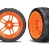 Traxxas 4-Tec 2.0 Extra Wide Rear Response Tires on Split-Spoke Orange Wheels (2) -Cars & Trucks Sales TRA8374A 2 65410.1562668068