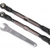Traxxas TUBES Dark Titanium Anodized 7075-T6 Aluminum Front 102mm Toe Links