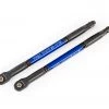 Traxxas E-Revo 2.0 VXL Blue Aluminum Heavy Duty Push Rods Assembled w/Rod Ends (2)