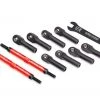 Traxxas E-Revo 2.0 Red 7075-T6 Aluminum TUBES Toe Links w/Rod Ends, Hollow Balls & Wrench 2 Traxxas E-Revo 2.0 Red 7075-T6 Aluminum TUBES Toe Links w/Rod Ends, Hollow Balls & Wrench -Cars & Trucks Sales TRA8638R 81807.1572830568