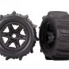 Traxxas Paddle Tires Mounted on Black 3.8 Wheels (2) -Cars & Trucks Sales TRA8674 2 25863.1562670063