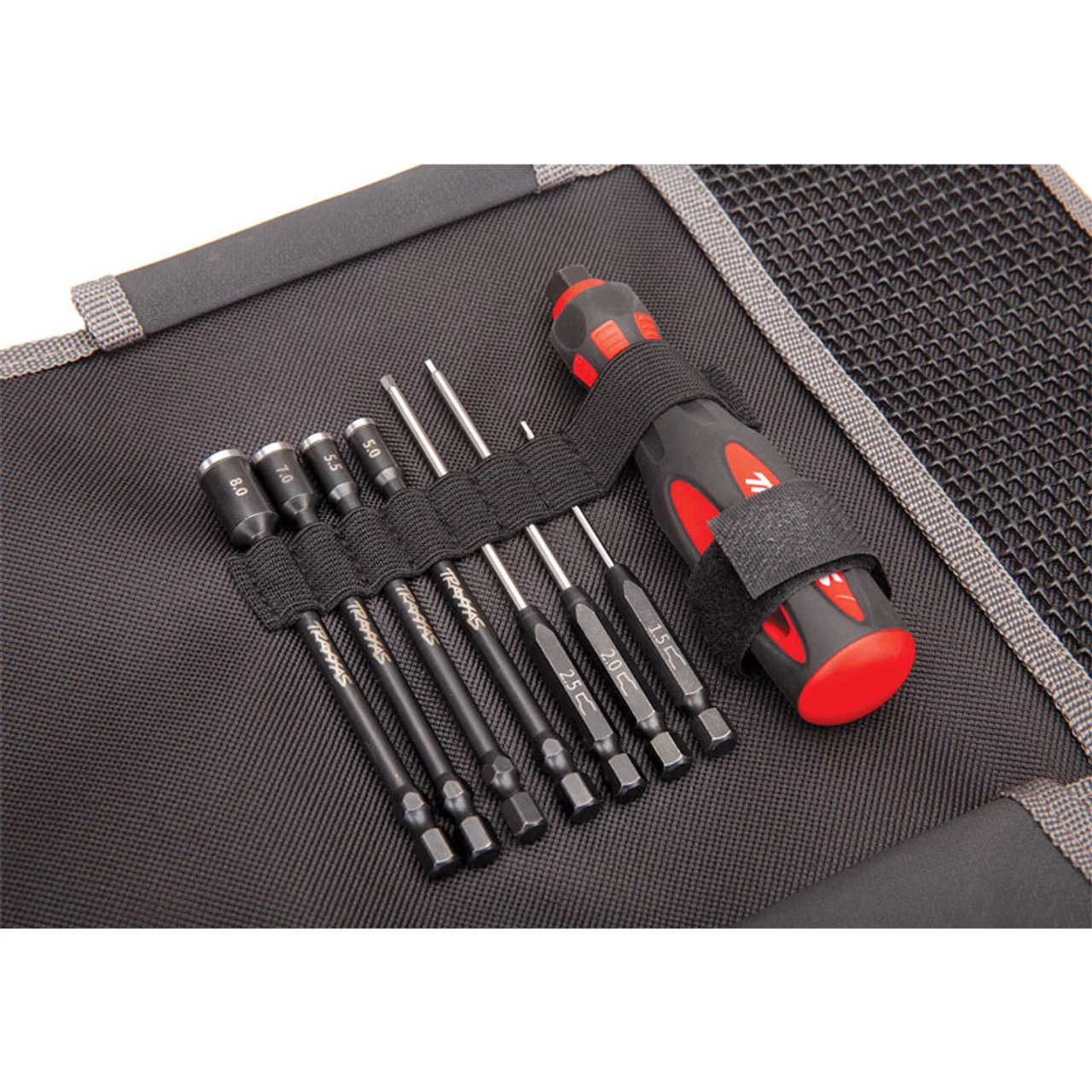 Traxxas Speed Bit Essentials 7-Pc Hex & Nut Driver Set 1/4" Drive with Handle & Pouch 9 Traxxas Speed Bit Essentials 7-Pc Hex & Nut Driver Set 1/4" Drive with Handle & Pouch - Image 7
