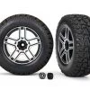 Traxxas 2.6 Satin Chrome-Plated Wheels & Tires with Mercedes Center Caps (requires #8255A ext stub axle) for TRX-4 -Cars & Trucks Sales TRA8872 43524.1571534361