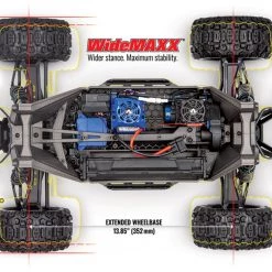 Traxxas Maxx 4S RTR Brushless 4x4 RC Monster Truck with WideMAXX LiPo Combo Package Blue -Cars & Trucks Sales TRA89086 7 74041.1645129295