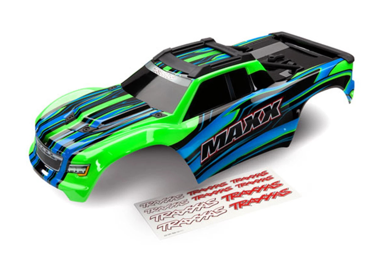 Traxxas Maxx Green Painted Complete Body w/Decals 3 Traxxas Maxx Green Painted Complete Body w/Decals