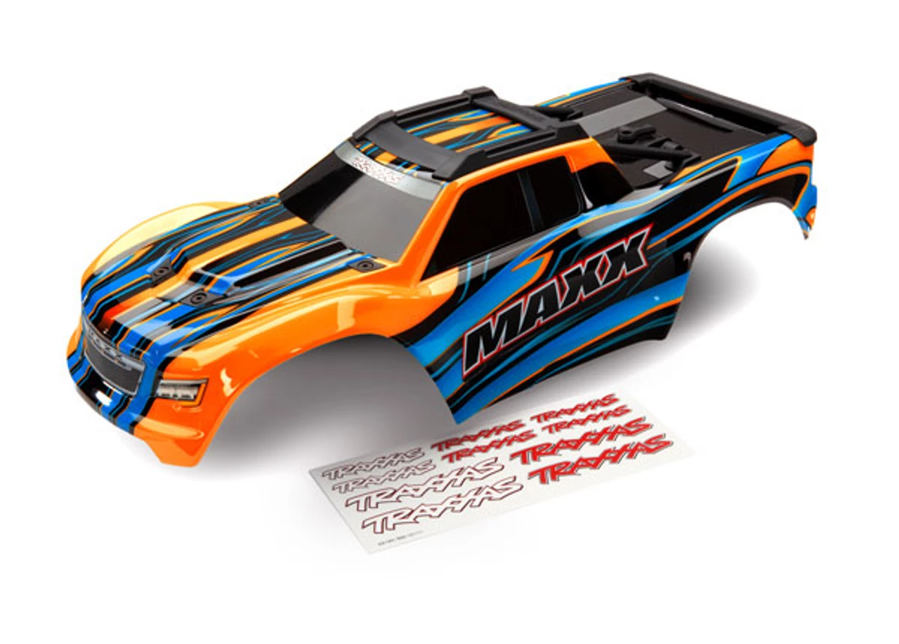 Traxxas Maxx Orange Painted Complete Body w/Decals 3 Traxxas Maxx Orange Painted Complete Body w/Decals