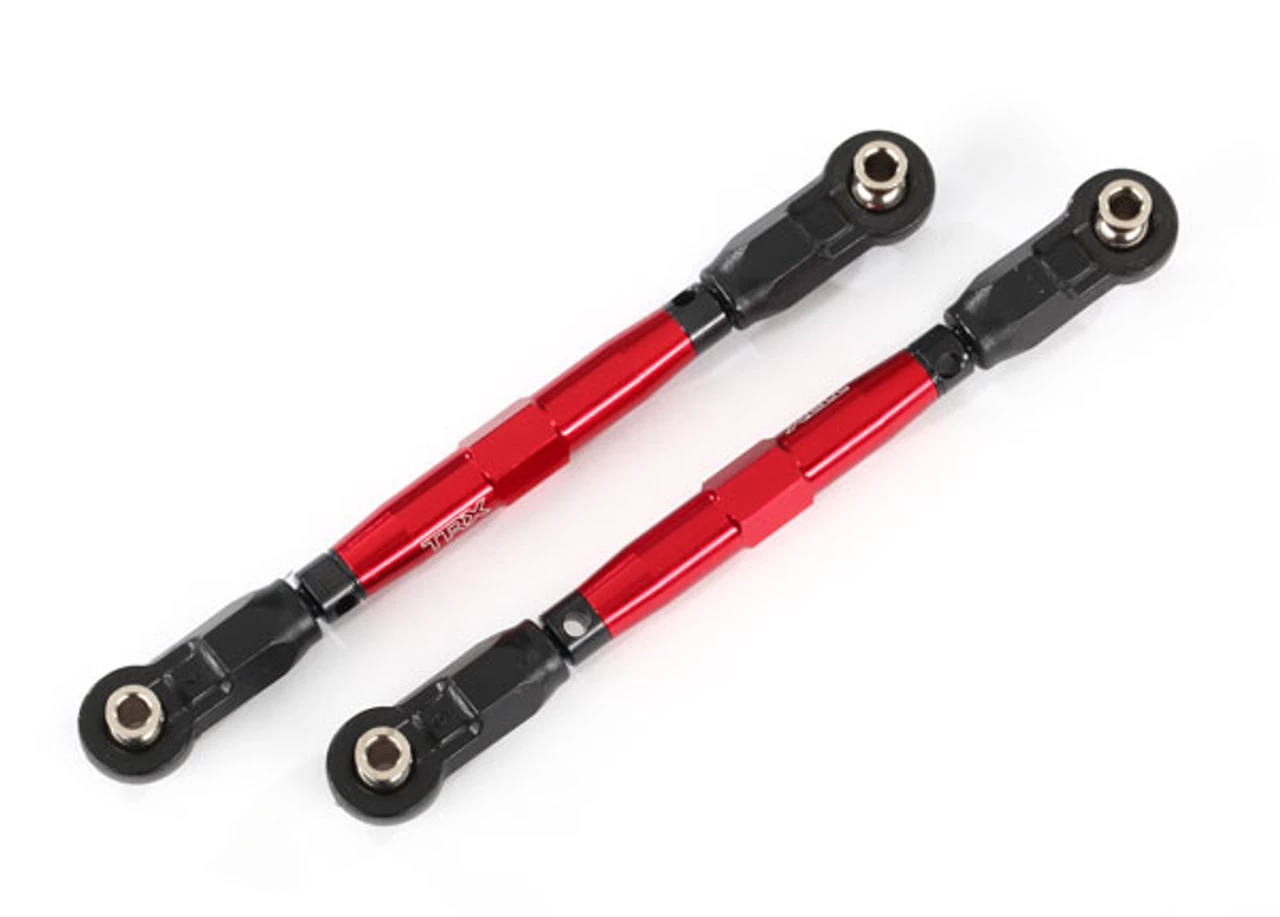Traxxas Maxx Front TUBES Red 7075-T6 Aluminum Toe Links (88mm) w/Rod Ends & Wrench 3 Traxxas Maxx Front TUBES Red 7075-T6 Aluminum Toe Links (88mm) w/Rod Ends & Wrench