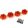 Traxxas Maxx Orange Aluminum Hex Wheel Hubs (4) & 4x13mm Screw Pins (4) -Cars & Trucks Sales TRA8956T 23407.1602640359