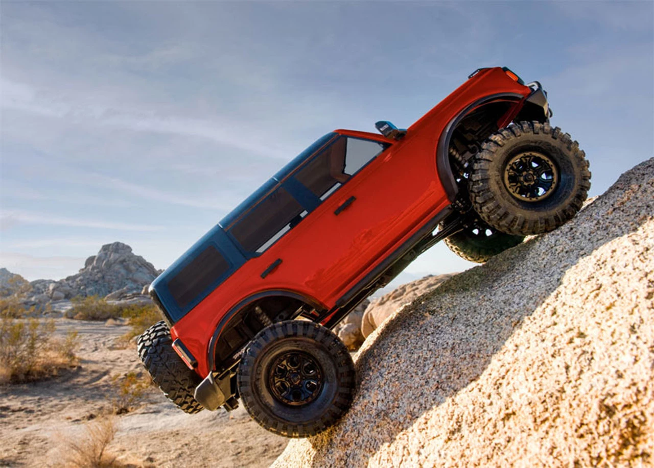 Traxxas TRX-4 2021 Ford Bronco 4WD RTR Crawler Trail Truck w/3s LiPo COMBO W/FREE WINCH KIT #8855 Red 4 Traxxas TRX-4 2021 Ford Bronco 4WD RTR Crawler Trail Truck w/3s LiPo COMBO W/FREE WINCH KIT #8855 Red - Image 2