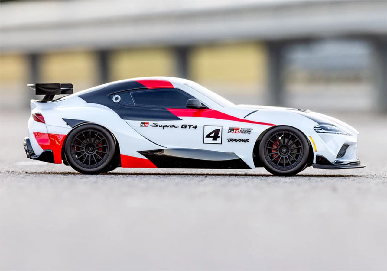 Traxxas Toyota GR Supra GT4: 1/10 Scale AWD Supercar White 7 Traxxas Toyota GR Supra GT4: 1/10 Scale AWD Supercar White - Image 5