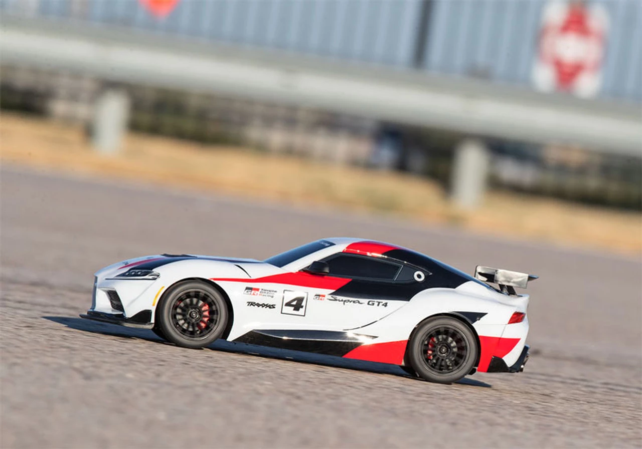 Traxxas Toyota GR Supra GT4: 1/10 Scale AWD Supercar White 6 Traxxas Toyota GR Supra GT4: 1/10 Scale AWD Supercar White - Image 4