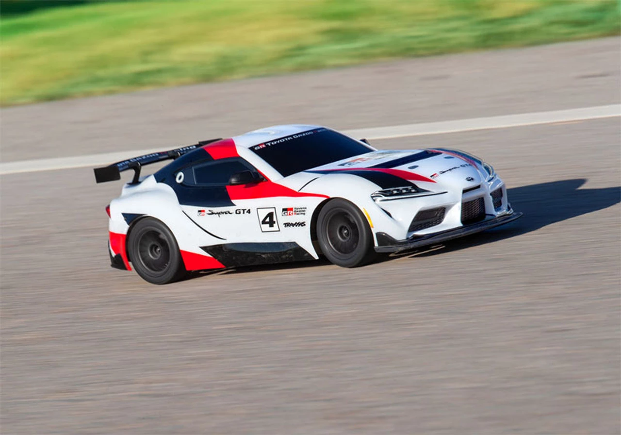 Traxxas Toyota GR Supra GT4: 1/10 Scale AWD Supercar White 9 Traxxas Toyota GR Supra GT4: 1/10 Scale AWD Supercar White - Image 7