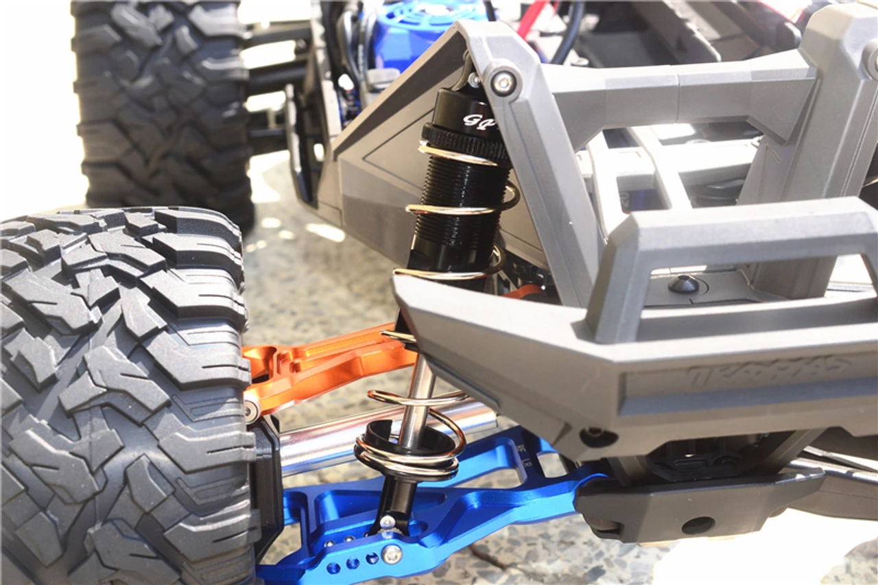 GPM Racing GPM Blue Aluminum HD Adjustable Shocks (2) for Maxx 4S 5 GPM Racing GPM Blue Aluminum HD Adjustable Shocks (2) for Maxx 4S - Image 3