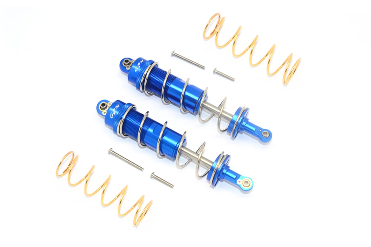 GPM Racing GPM Blue Aluminum HD Adjustable Shocks (2) for Maxx 4S 3 GPM Racing GPM Blue Aluminum HD Adjustable Shocks (2) for Maxx 4S