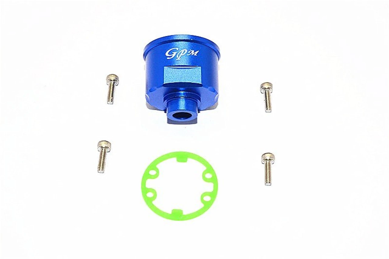 GPM Racing GPM Aluminium Front/Rear Differential Carrier (Blue) 3 GPM Racing GPM Aluminium Front/Rear Differential Carrier (Blue)