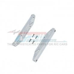 GPM Racing GPM Aluminum Nerf Bars Set, Silver Inlay "A", For Hoss 4x4 (Silver)