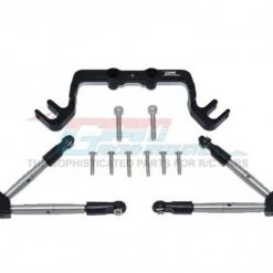 GPM Racing GPM Aluminum Hoss 4x4 Front Tie Rods With Stabilizer For C Hub (Black)