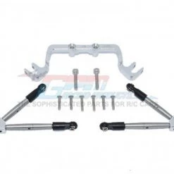 GPM Racing GPM Aluminum Hoss 4x4 Front Tie Rods With Stabilizer For C Hub (Silver)