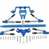 GPM Racing GPM Aluminum Hoss 4x4 Front and Rear Tie Rods With Stabilizer and Center Brace (Blue)