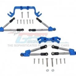 GPM Racing GPM Aluminum Hoss 4x4 Front and Rear Tie Rods w/ Stabilizer (Blue)