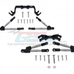 GPM Racing GPM Aluminum Hoss 4x4 Front and Rear Tie Rods w/ Stabilizer (Black)