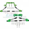 GPM Racing GPM Aluminum Hoss 4x4 Front and Rear Tie Rods w/ Stabilizer (Green)