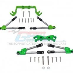 GPM Racing GPM Aluminum Hoss 4x4 Front and Rear Tie Rods w/ Stabilizer (Green)