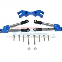 GPM Racing GPM Aluminum Hoss 4x4 Rear Tie Rods With Stabilizer (Blue)