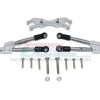 GPM Racing GPM Aluminum Hoss 4x4 Rear Tie Rods With Stabilizer (Silver)