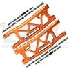 GPM Racing GPM Aluminium Rear Lower Arms w/ Hardware (2) (Orange)