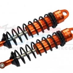 GPM Racing GPM Aluminum 6061-T6 Front Adjustable Spring Dampers for Traxxas Sledge (Orange)