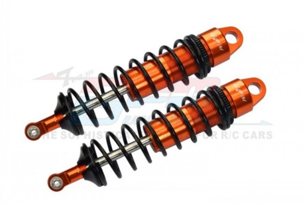 GPM Racing GPM Aluminum 6061-T6 Front Adjustable Spring Dampers for Traxxas Sledge (Orange) 3 GPM Racing GPM Aluminum 6061-T6 Front Adjustable Spring Dampers for Traxxas Sledge (Orange)