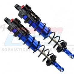 GPM Racing GPM Aluminum 6061-T6 Rear L-shape Adjustable Spring Dampers for Traxxas Sledge (Blue)