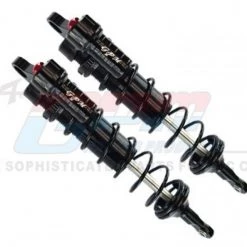 GPM Racing GPM Aluminum 6061-T6 Rear L-shape Adjustable Spring Dampers for Traxxas Sledge (Black)