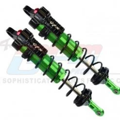 GPM Racing GPM Aluminum 6061-T6 Rear L-shape Adjustable Spring Dampers for Traxxas Sledge (Green)