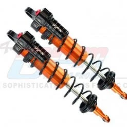GPM Racing GPM Aluminum 6061-T6 Rear L-shape Adjustable Spring Dampers for Traxxas Sledge (Orange)