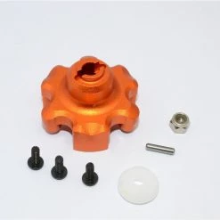GPM Racing GPM Aluminum Spur Gear Adapter for X-Maxx (Orange)