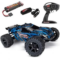 Traxxas Rustler 4x4 Brushed RTR Stadium Truck w/Battery & Quick Charger Blue