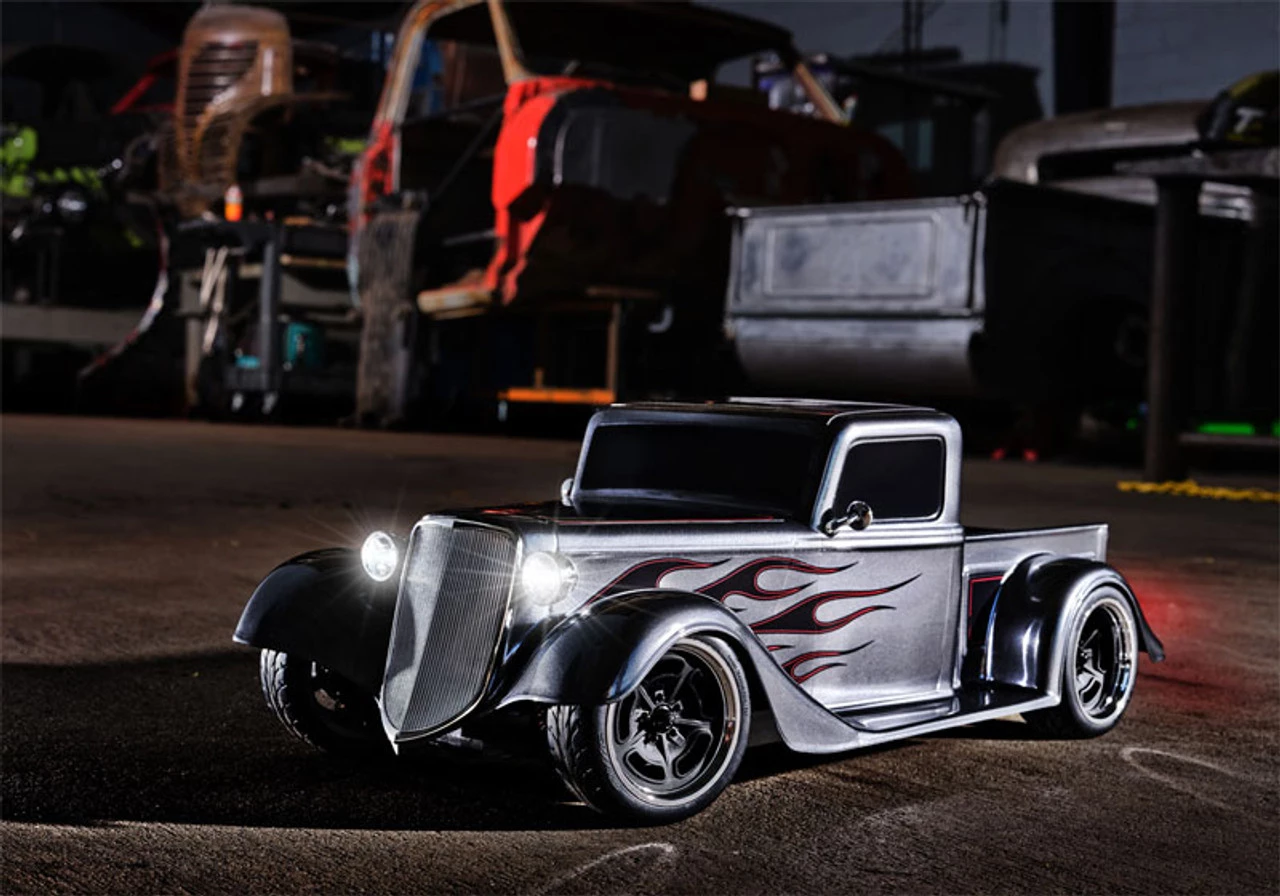 Traxxas 4-TEC 3.0 Factory Five '35 Hot Rod Truck w/LED Lights Silver 6 Traxxas 4-TEC 3.0 Factory Five '35 Hot Rod Truck w/LED Lights Silver - Image 4