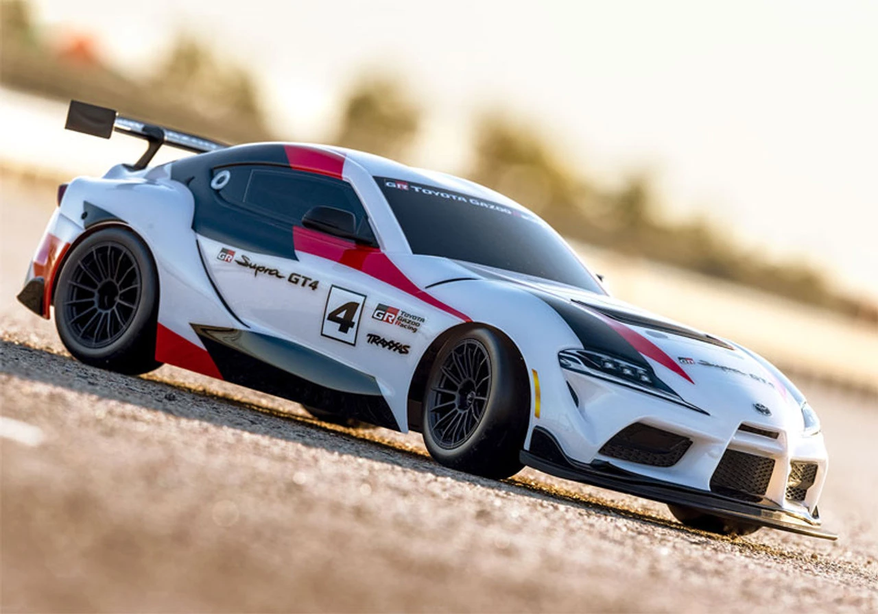 Traxxas Toyota GR Supra GT4: 1/10 Scale AWD Supercar White 4 Traxxas Toyota GR Supra GT4: 1/10 Scale AWD Supercar White - Image 2